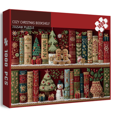 Accogliente puzzle di libreria di Natale puzzle 1000 pezzi